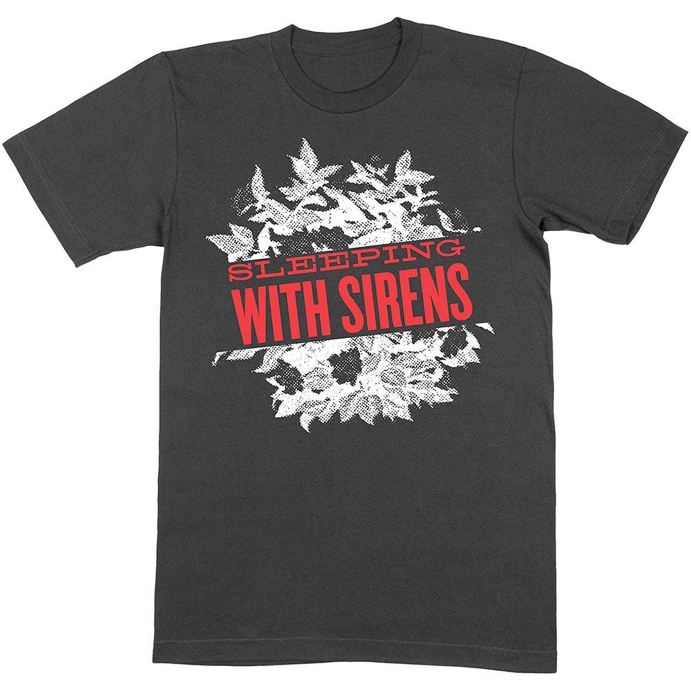 Sleeping With Sirens - Floral T-shirt Homme - Noir